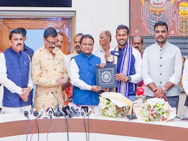 Odisha CM Felicitates Bronze Medalist Amit Rohidas