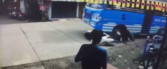 Watch: Man miraculously escapes bus accident in Kozhikode; video viral