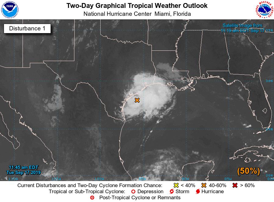 Tropical Depression Eleven forms near Texas coast- U.S. NHC