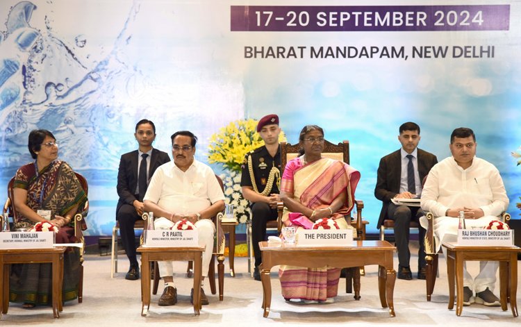 President Murmu Inaugurates 8th India Water Week, Emphasizes Sustainable Water Management

