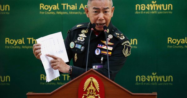Thai army chief hints military intervention if political turmoil in next year general election