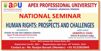 Apex Professional University (APU) Conducts The National Seminar on The Human Rights Prospects and Challenges