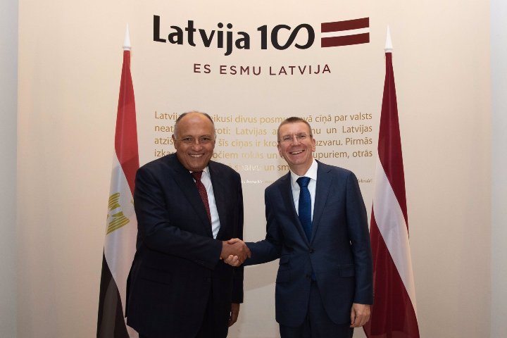 Latvian and Egyptian Foreign Ministers meet to discuss bilateral relations 