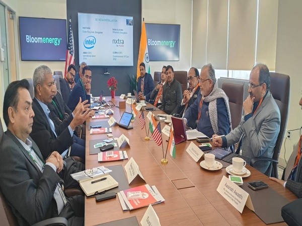UP delegation led by Finance Minister Suresh Khanna visit Green energy company Bloom Energy
