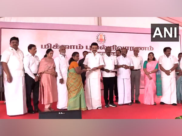 Tamil Nadu: Chief minister Stalin distributes relief funds to families affected by cyclone Michaung