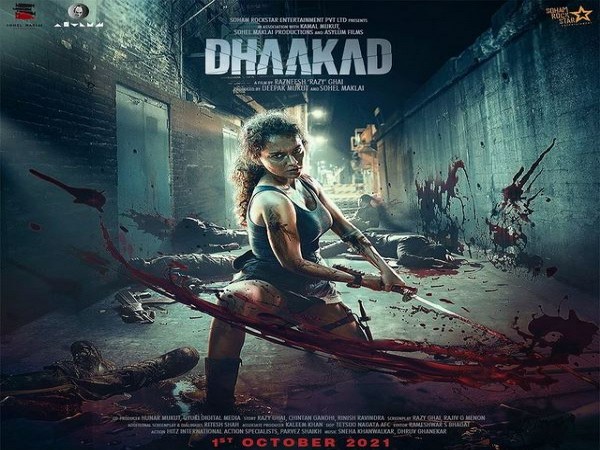 Kangana Ranaut drops first look poster of 'Dhaakad' 