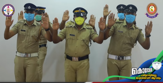 Amid coronavirus scare, Kerala Police shares handwashing dance video