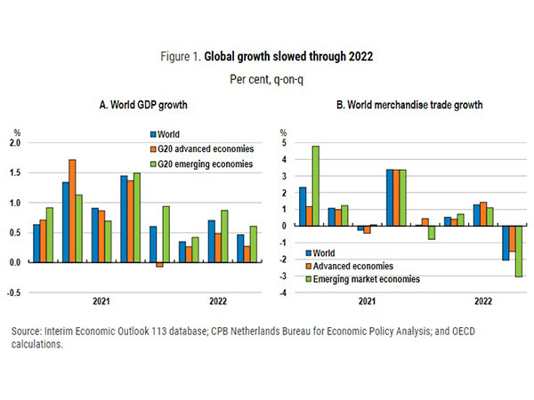 Emerging-market economies in Asia are likely to be less affected by the global slowdown: OECD
