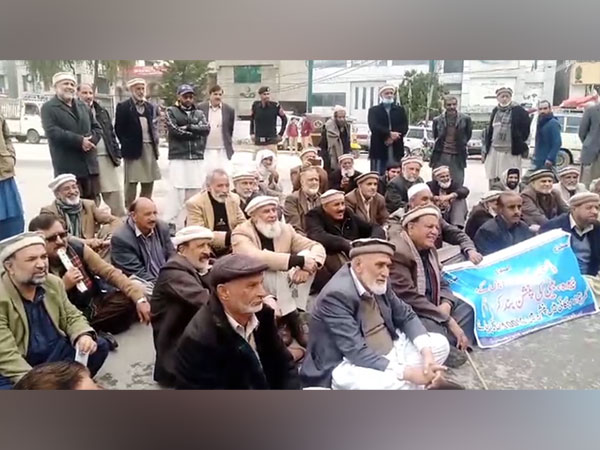 Pensioners in Pakistan occupied Kashmir protest against government's allowance cuts 