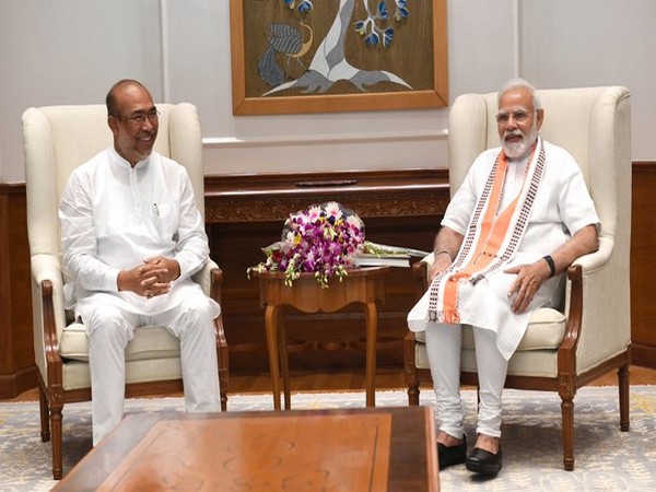 Manipur CM meets PM Modi, discusses panoply of issues crucial to state's peace, development