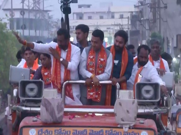 Telangana: BJP candidate Raghunandan Rao holds nomination rally in Medak