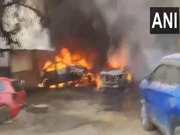 UP: Fire breaks out at car garage in Chinhat, Lucknow
