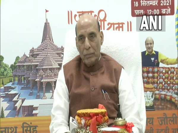 Defence minister Rajnath Singh receives water from 115 nations in seven continents for Ayodhya's Ram temple