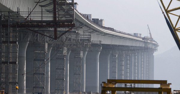 Hong Kong mega sea bridge launch announcement but critics hit back 