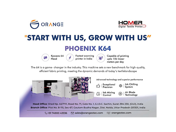 Orange O Tec Revolutionizes Textile Printing with Homer K64