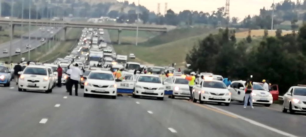 South Africa: Taxi drivers go on strike; traffic disrupted