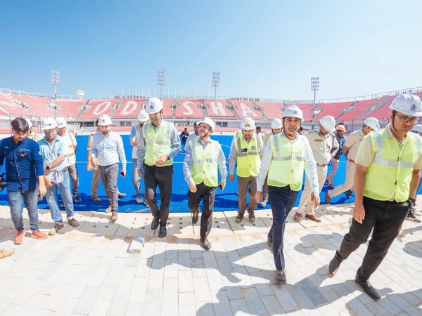 Odisha: High-level state govt officials review construction of Birsa Munda Hockey Stadium 
