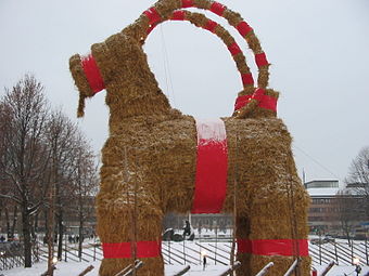 Odd News Roundup: Giant Swedish Yule goat torched again after 5-year respite