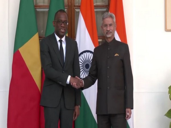 EAM Jaishankar meets with his Benin counterpart Olushegun Adjadi Bakari