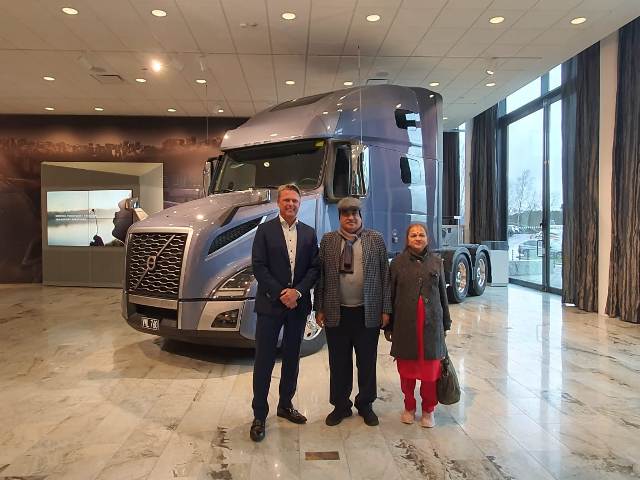 Nitin Gadkari visits logistics automotive manufacturer 'Volvo' in Sweden 
