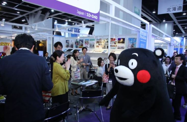 Exhibitors from across world set up pavilions at FILMART, organised by HKTDC