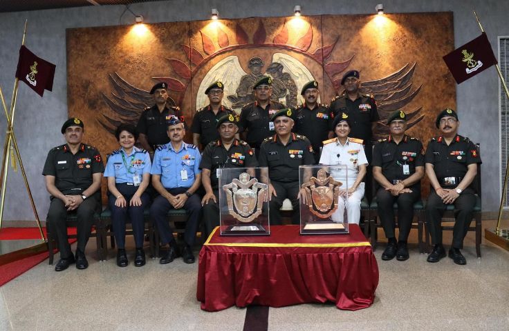 Raksha Mantri Trophy presented for Best and Second Best Command Hospitals of AFMS 2022
