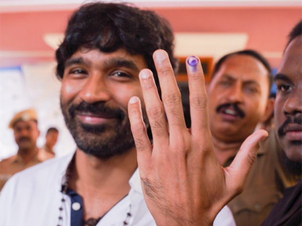 Lok Sabha Elections: Actor Dhanush casts vote in Chennai