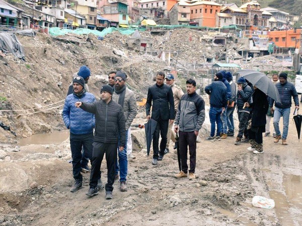 Uttarakhand: Chamoli DM takes stock of ongoing reconstruction work at Badrinath