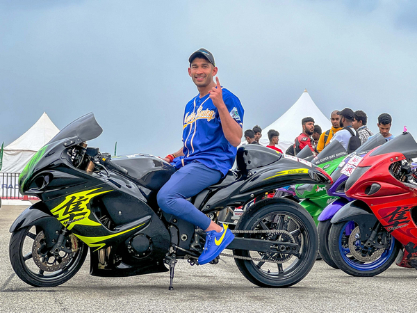 Hemanth Muddappa Clinches Triple Victory in Motorcycle Drag Racing Championship