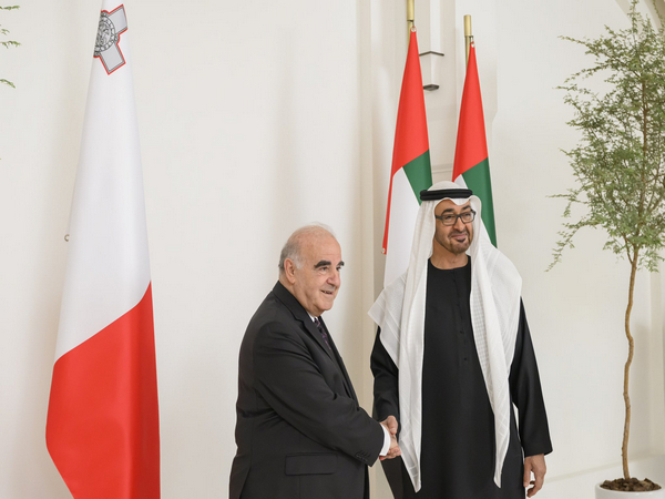UAE President and President of Malta discuss strengthening bilateral ties