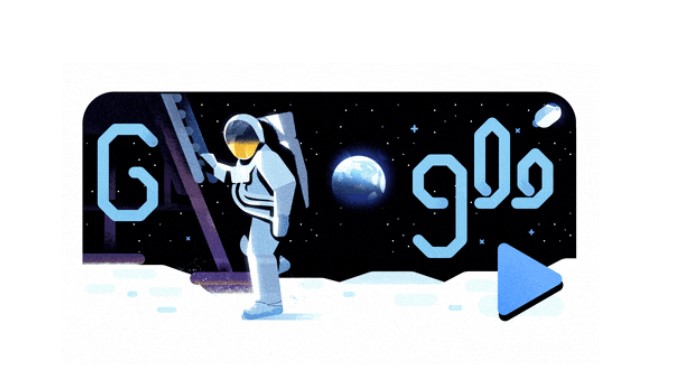 Google doodle celebrates 50 years of NASA's Moon landing
