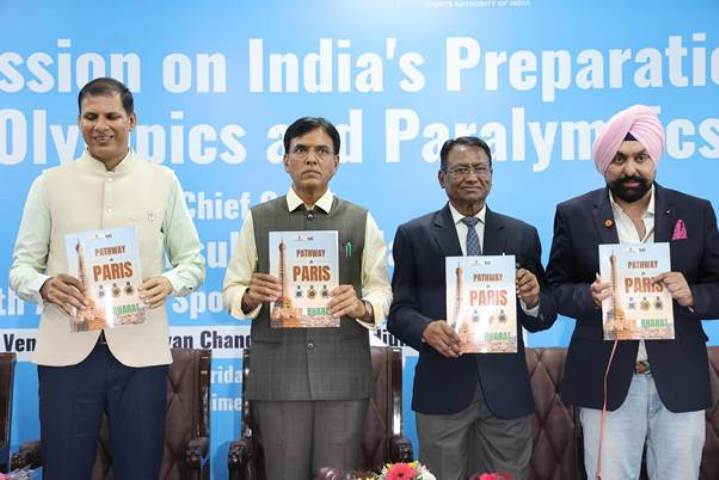 India Prepares for Paris Olympics 2024: Dr. Mandaviya Launches 'Pathway to Paris' Brochure