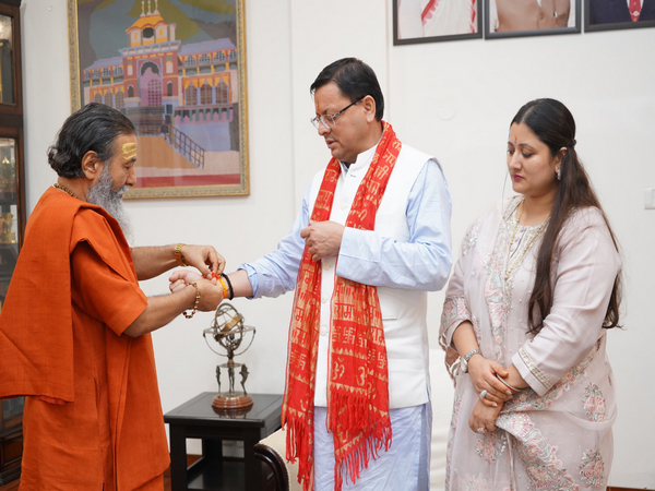 Uttarakhand CM Celebrates Raksha Bandhan with Sadhus, Attends Bagwal Mela