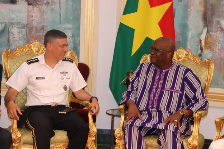 US AFRICOM commander Townsend meets with President of Burkina Faso