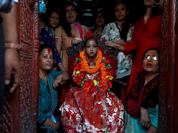 Nepal's living deities tour around city with arrival of festive season
