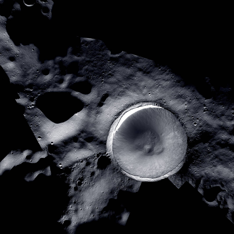 New mosaic from NASA's powerful Moon cameras reveals lunar South Pole in unprecedented detail