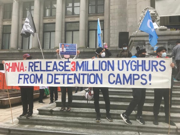 Hundreds march in Vancouver to protest against China over atrocities against Uyghurs 