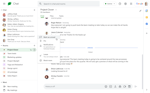 You can now mark Google Chat messages as read or unread