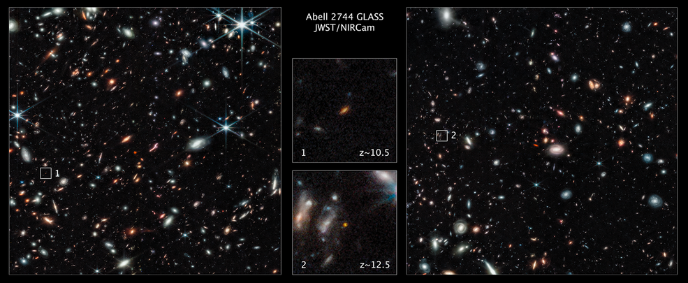 James Webb researchers find two exceptionally bright early galaxies