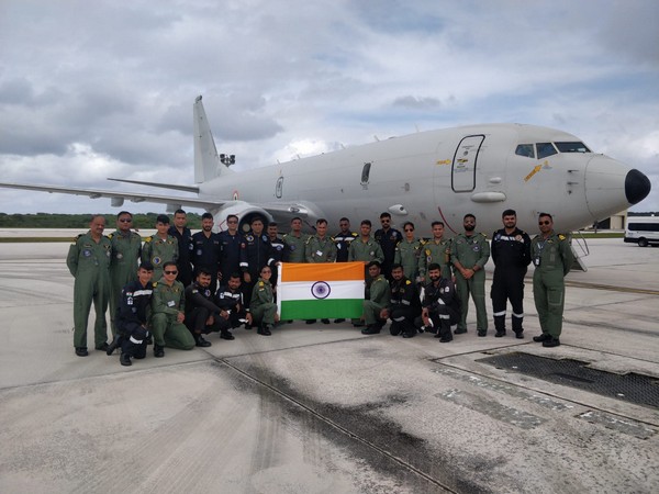 Indian Navy's P8I aircraft participates in multinational exercise Sea Dragon at Guam, USA