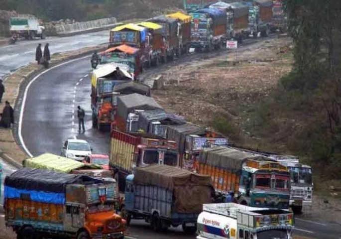 Jammu-Srinagar National Highway blocked due to landslide debris