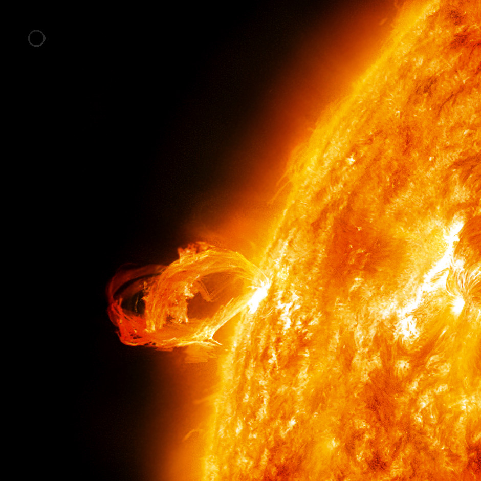 NASA observatory sees mid-level solar flares erupting from the Sun