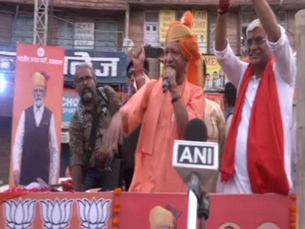 LS Polls: UP CM Yogi Adityanath holds roadshows in Rajasthan's Jodhpur, Chittorgarh 