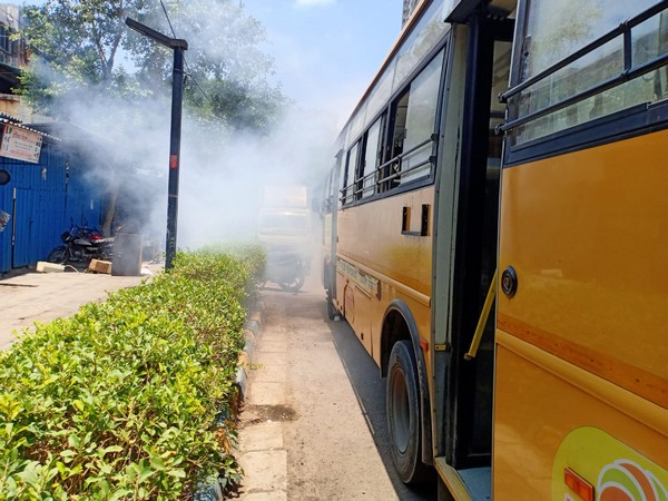 15 passengers rescued after bus catches fire in Maharashtra's Thane