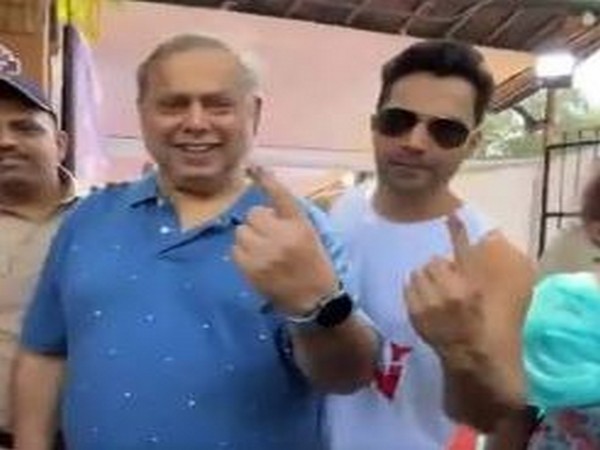 Lok Sabha polls: Varun Dhawan steps out with father David Dhawan to cast vote