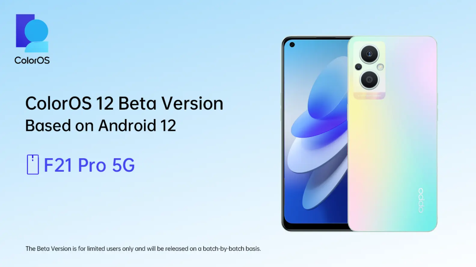 ColorOS 12 Beta (Android 12) now available on Oppo F21 Pro 5G in India