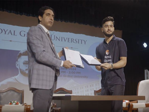 Royal Global University announces cricketer Riyan Parag as brand ambassador