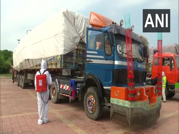 Loaded rucks from Afghanistan crossed over to India to facilitate transit trade