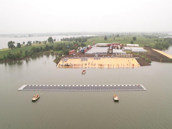 First block of floating solar modules launched in MP's Omkareshwar