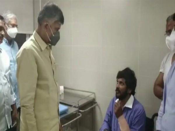 Andhra Pradesh: Chandrababu Naidu visits workers injured in attack on TDP's office